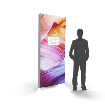 Seg Fabric Free Standing Lightbox - 1000 - Illuminated